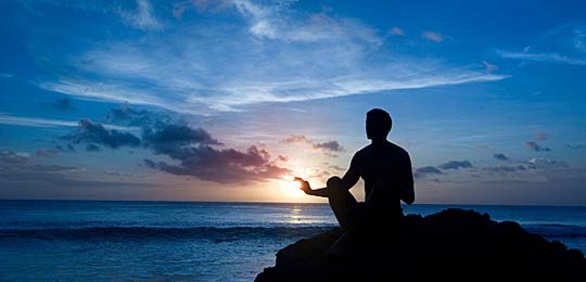 person doing yoga